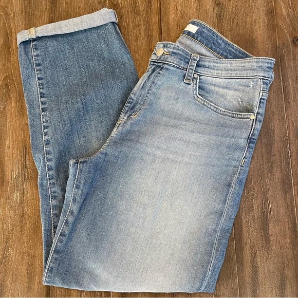 Joe’s Jeans High Rise Women’s 32 x 28 Relaxed Baggy Straight Leg Medium Blue - Picture 1 of 11